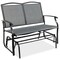 Best Choice Products 2-Person Outdoor Swing Glider, Steel Patio Loveseat, Bench Rocker w/ Armrests